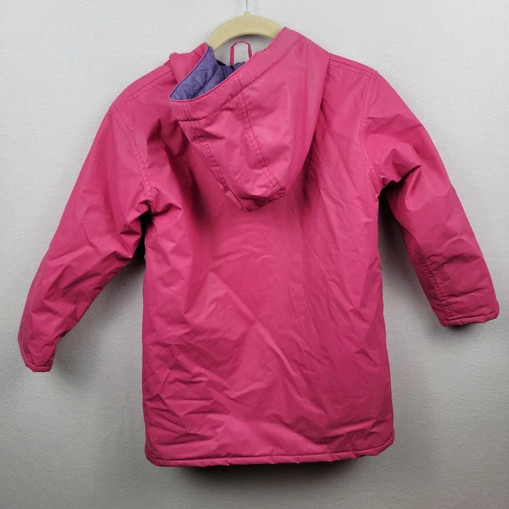 Driplets Wippette Vintage Pink Kids Rain Coat Size 5/6 Hoodie Stylish
